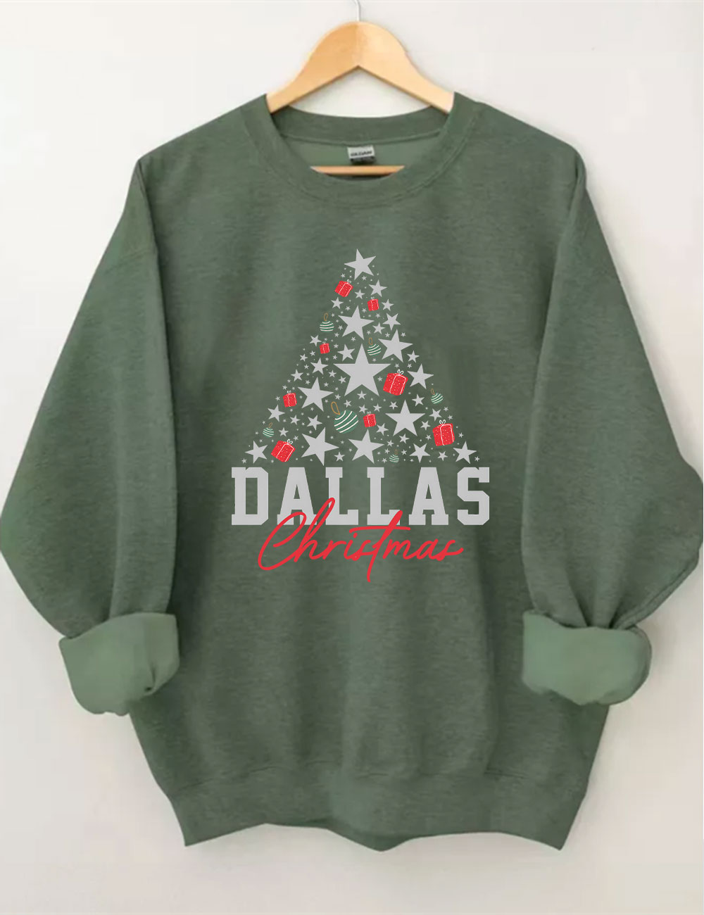 Dallas Cowboys Christmas Tree Football Sweatshirt