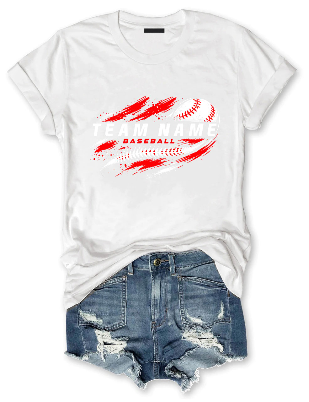 Custom Team Name Baseball T-Shirt