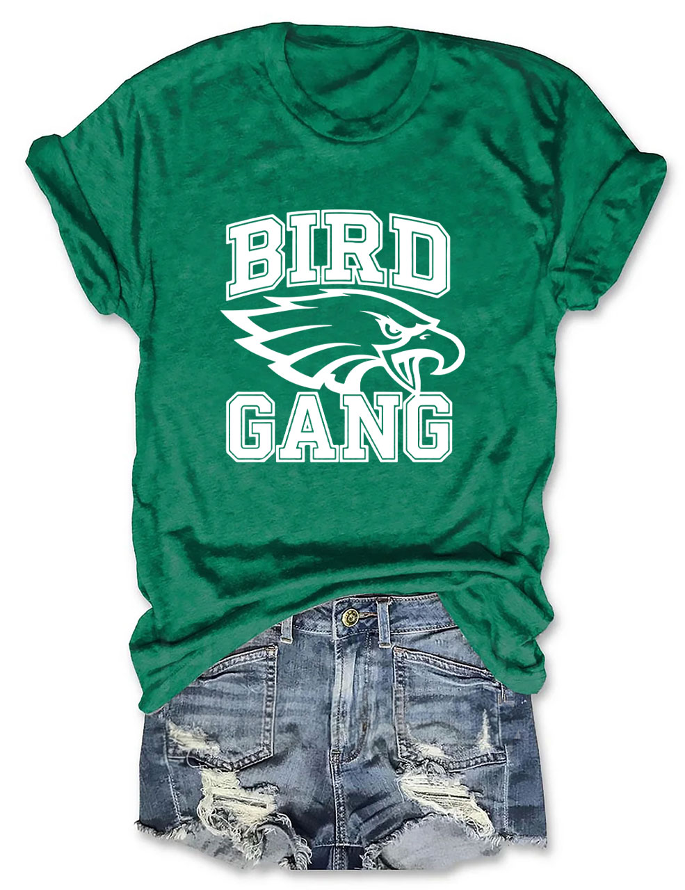 Bird Gang Eagle Football T-Shirt