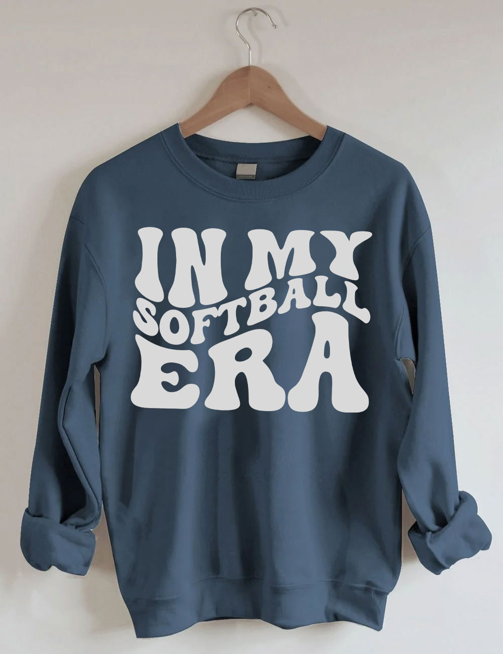 In My Softball Mom Era  Custom Sweatshirt