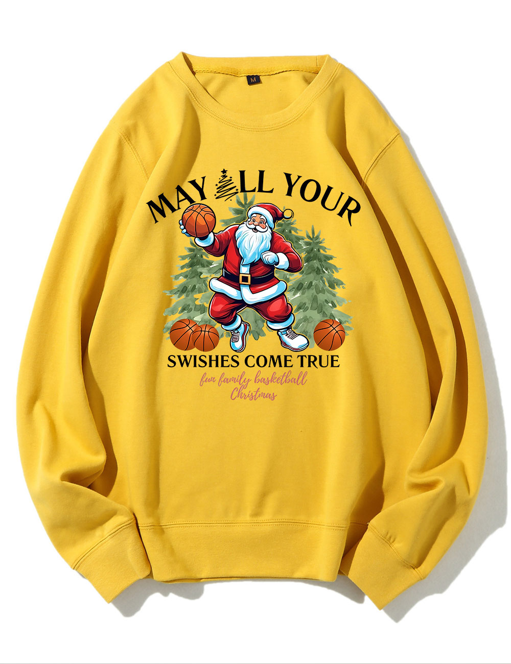 Merry Swishmas Christmas Basketball Sweatshirt