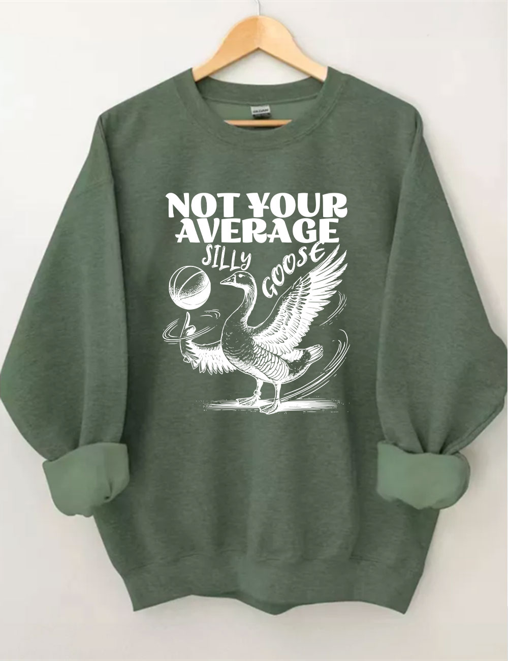 Not Your Average Silly Goose Funny Basketball Sweatshirt