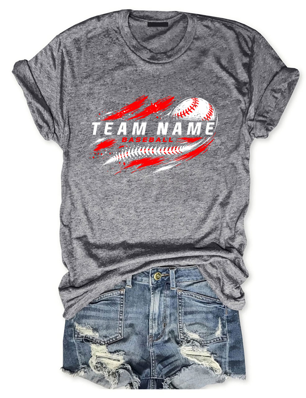 Custom Team Name Baseball T-Shirt
