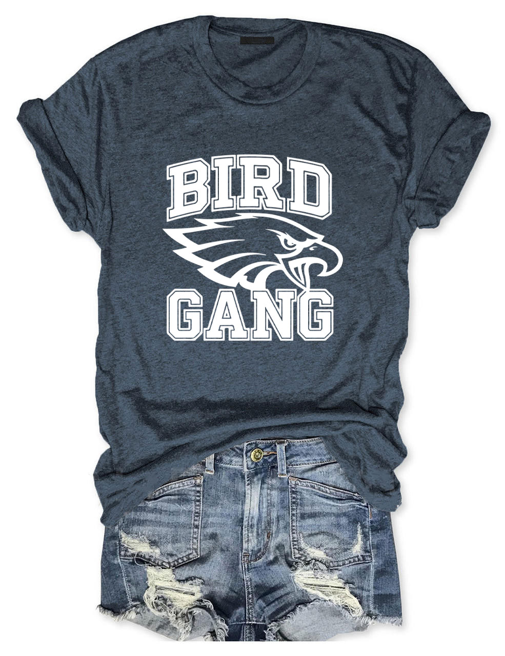 Bird Gang Eagle Football T-Shirt