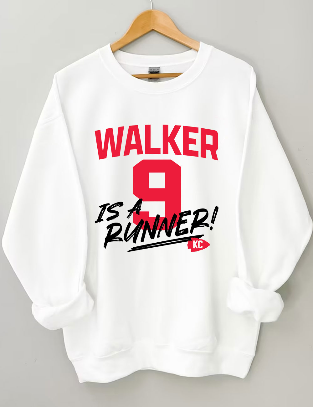 K9 Chiefs Football  Cute GhostWalker is a Runner Sweatshirt