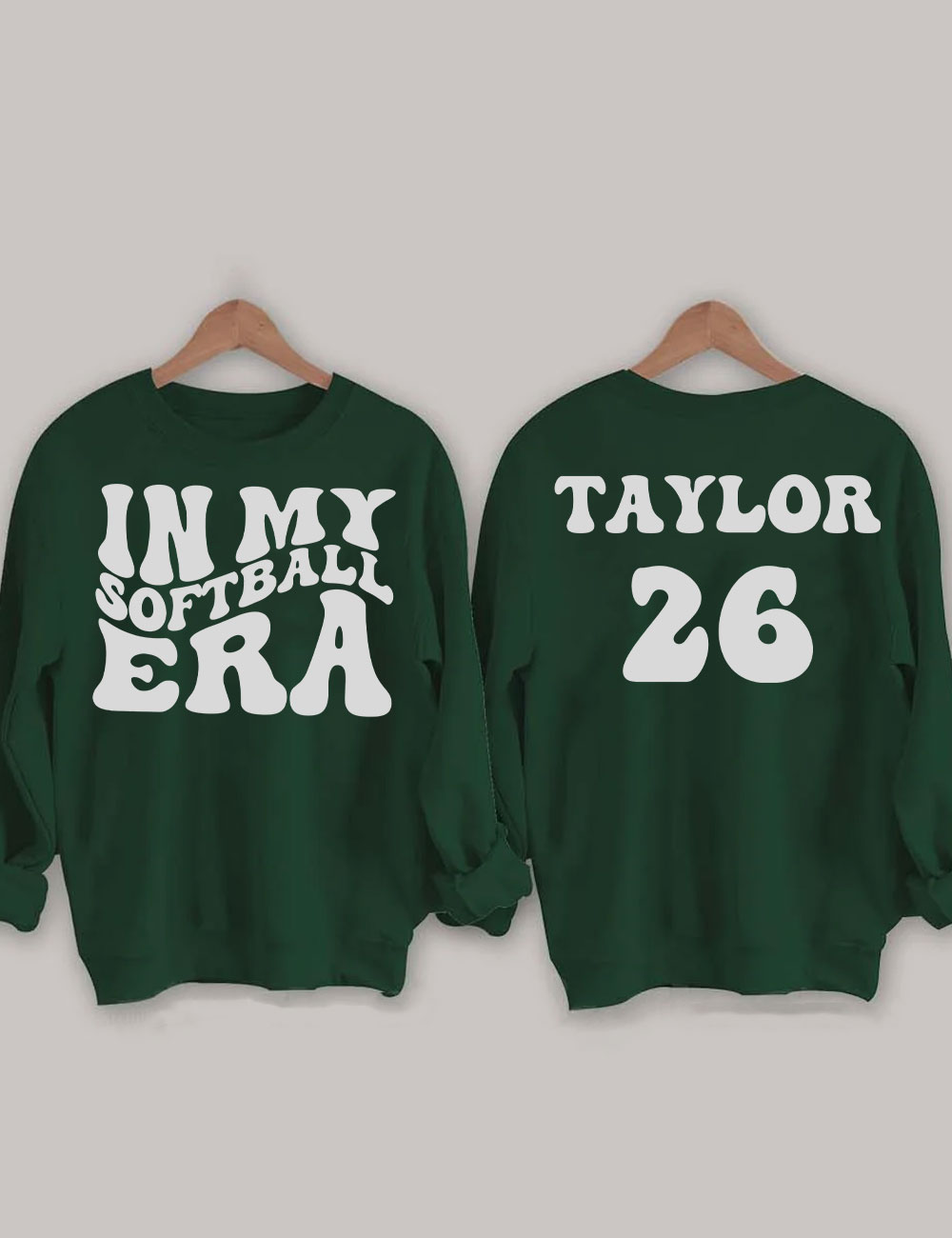 In My Softball Mom Era  Custom Sweatshirt
