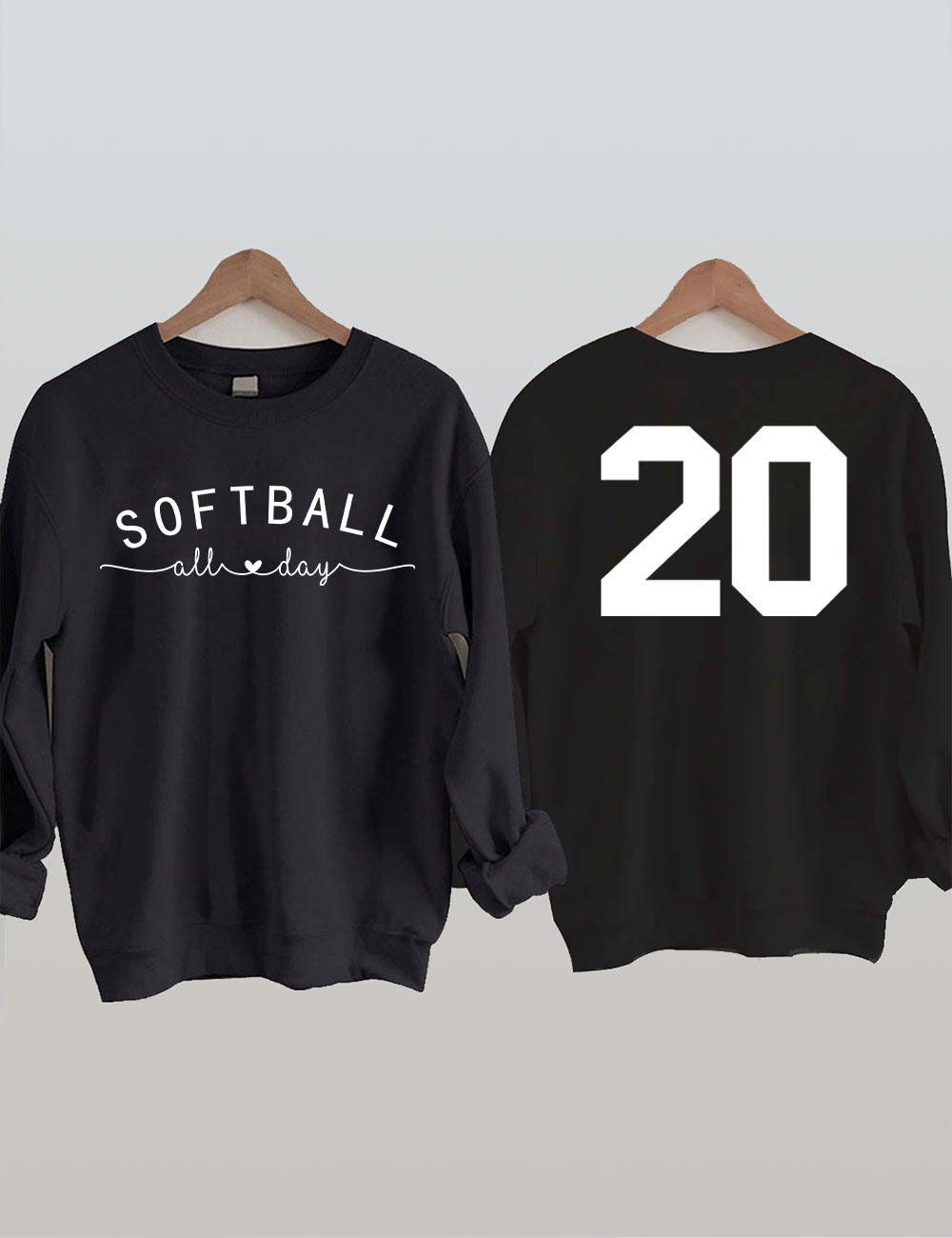 Softball All Day Custom Sweatshirt