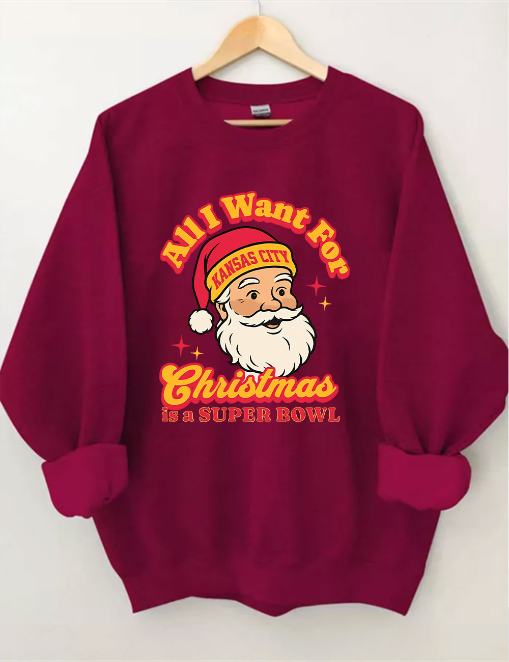 Kansas City Football Christmas Sweatshirt