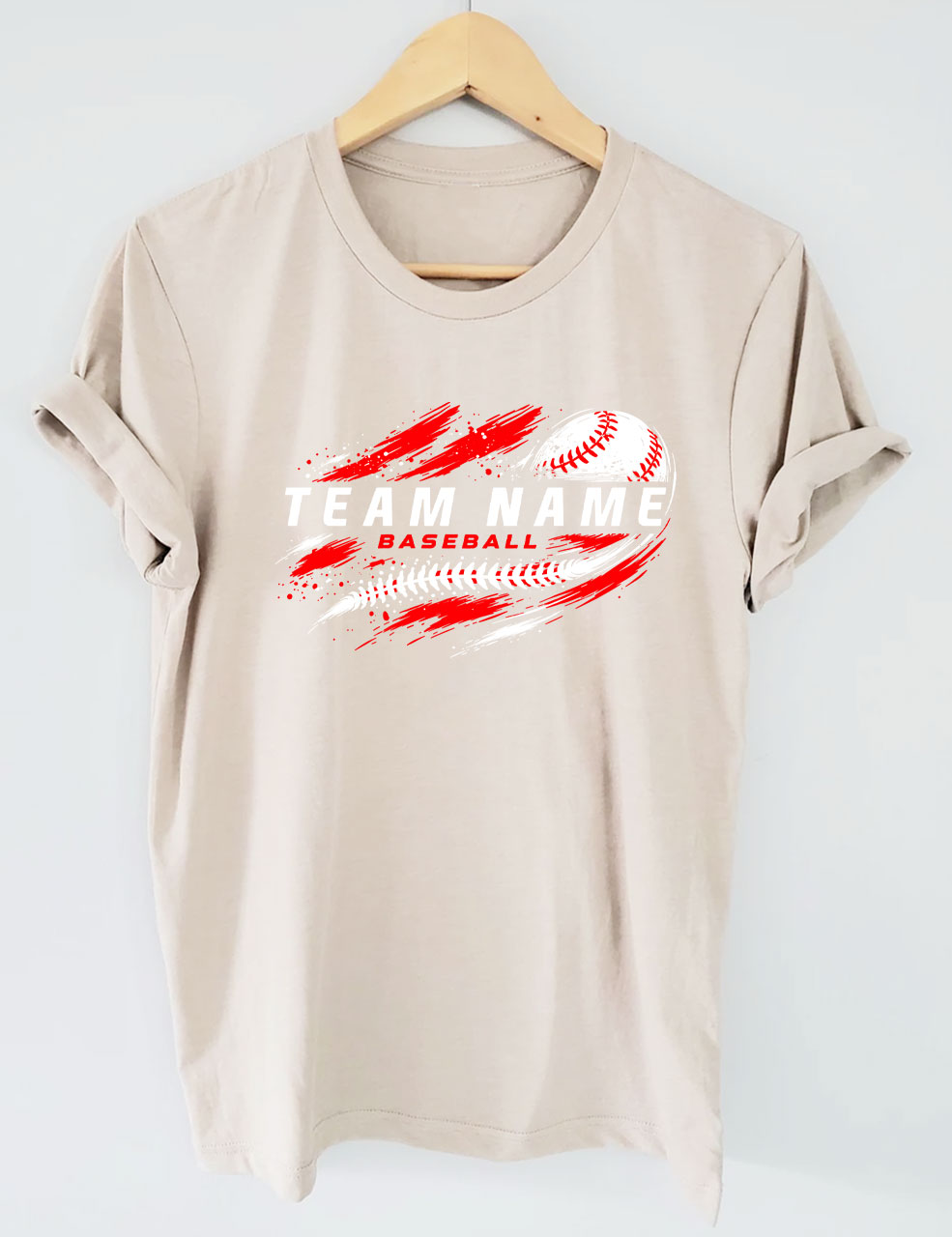 Custom Team Name Baseball T-Shirt
