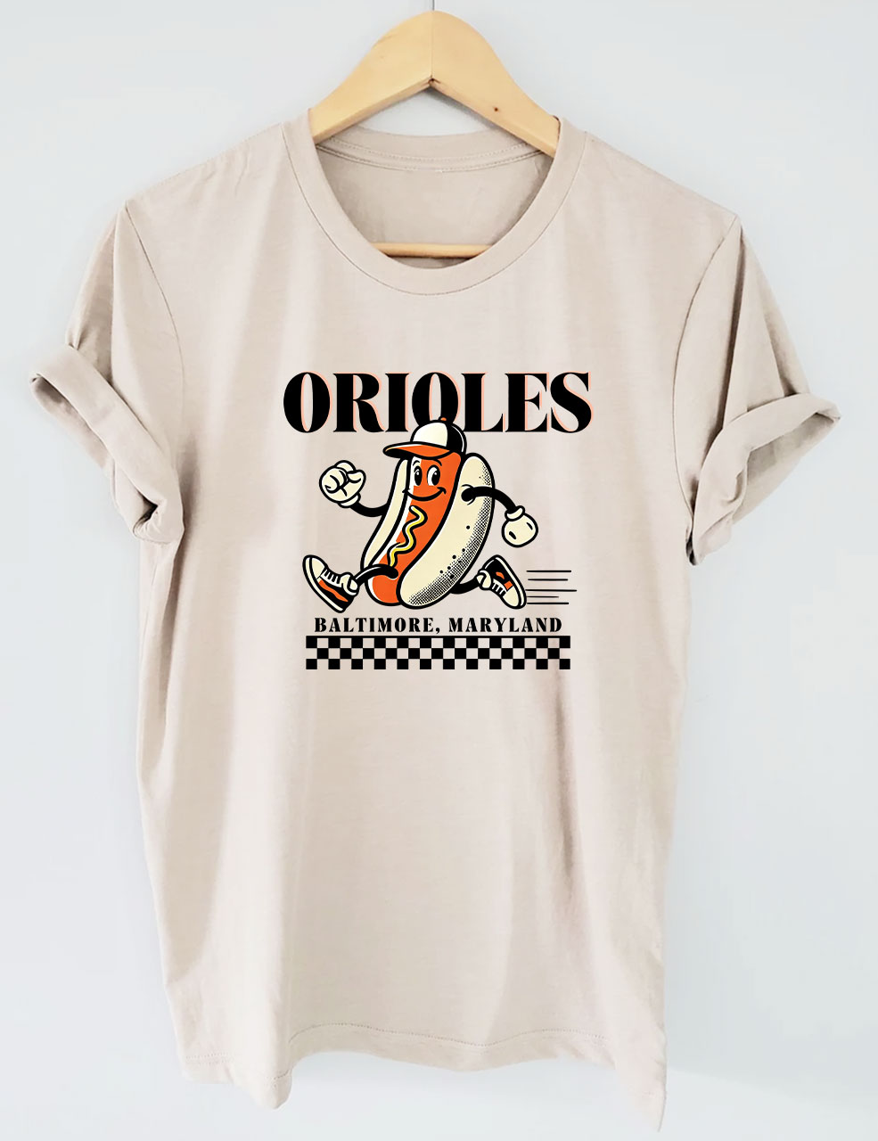 Baltimore Hotdog Funny Baseball T-Shirt