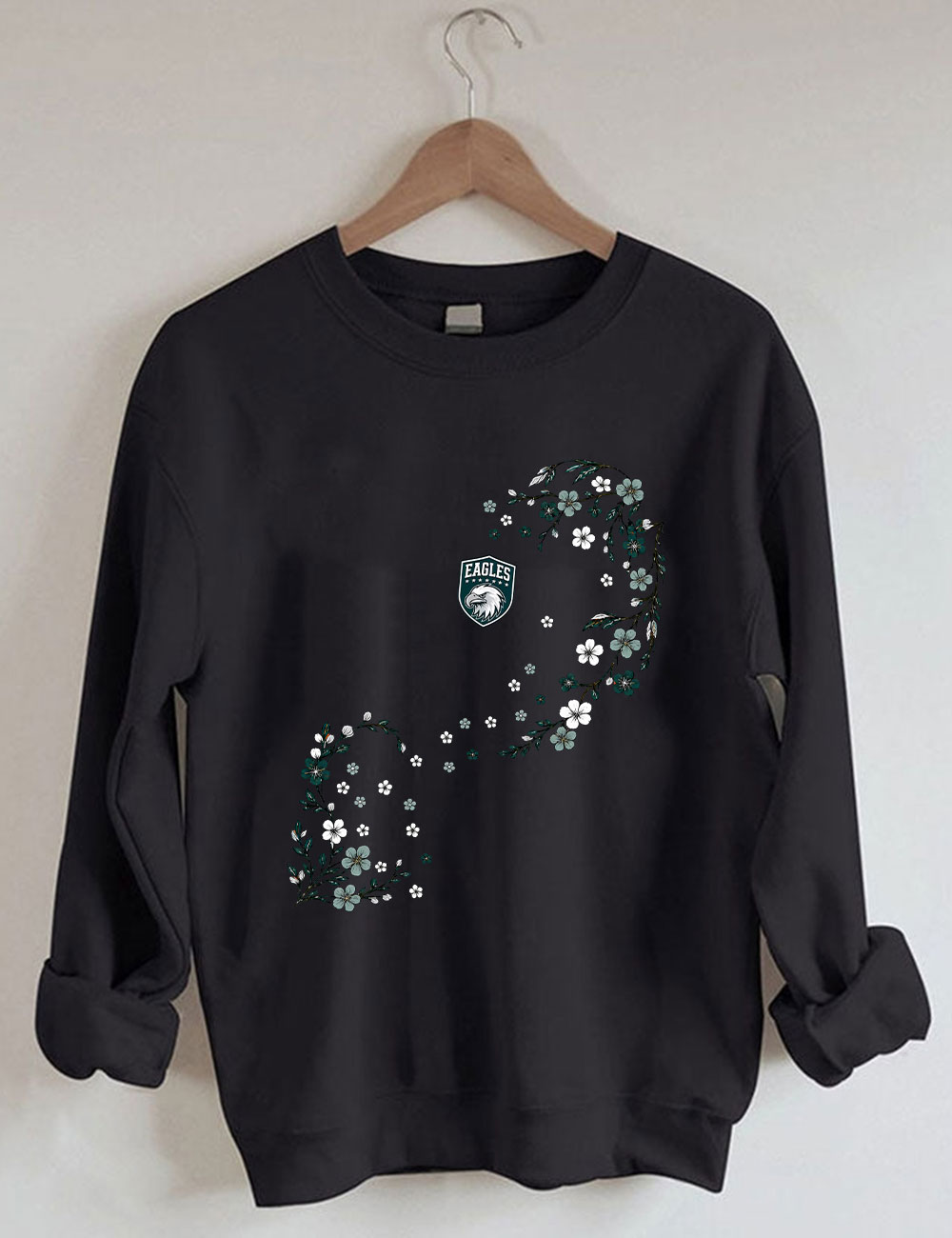 Eagles Floral Football Sweatshirt