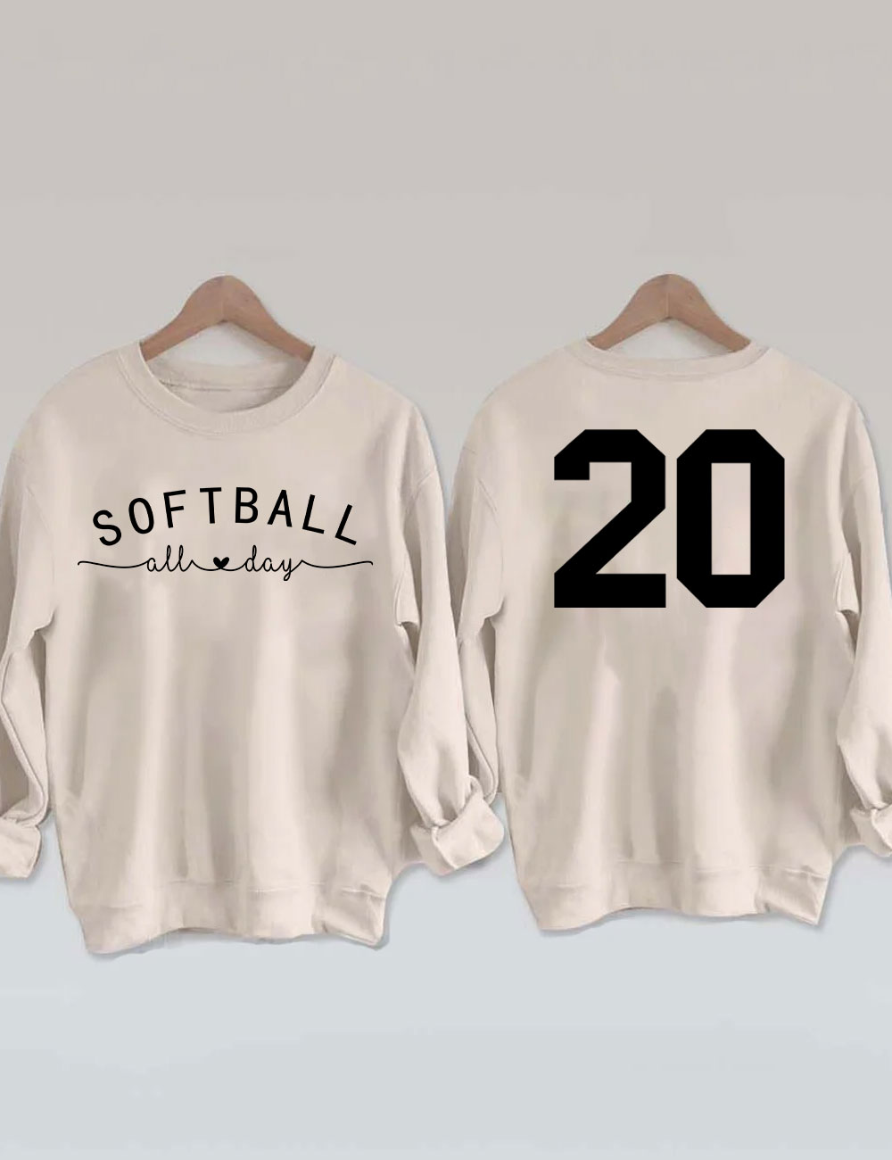 Softball All Day Custom Sweatshirt