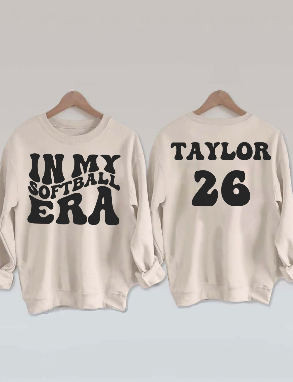 In My Softball Mom Era  Custom Sweatshirt
