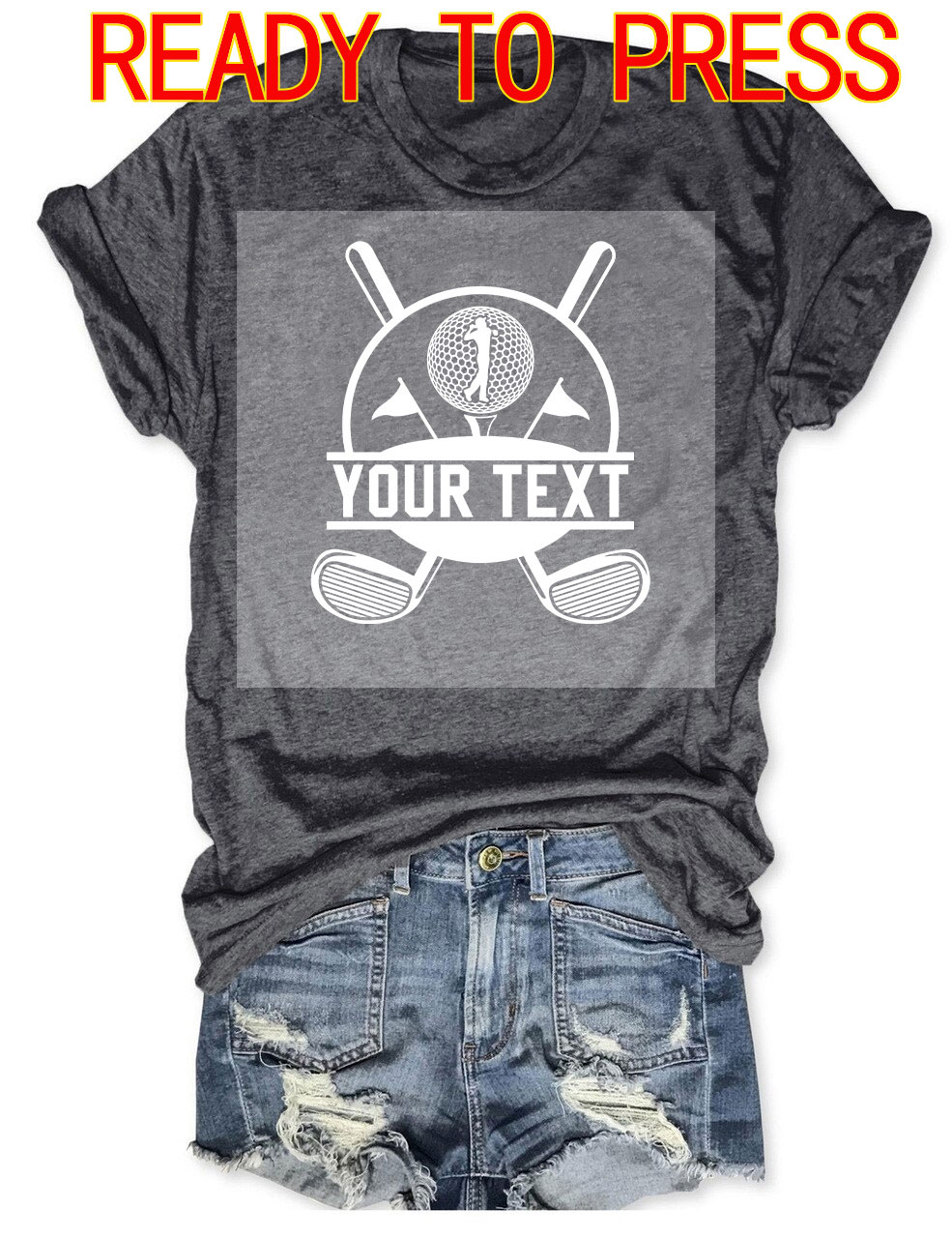 Golf Custom DTF Heat Transfer