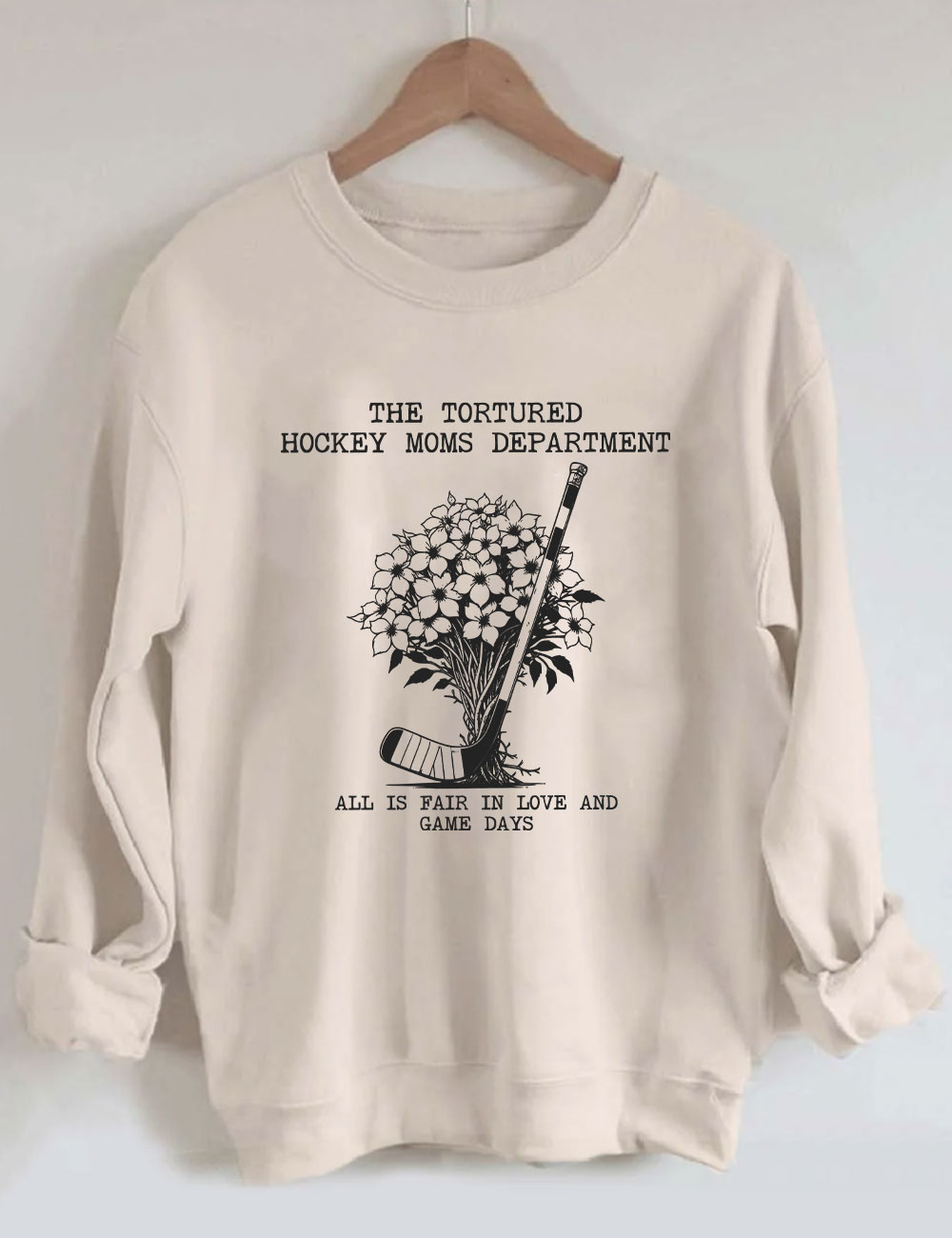 Tortured Hockey Moms Department Sweatshirt