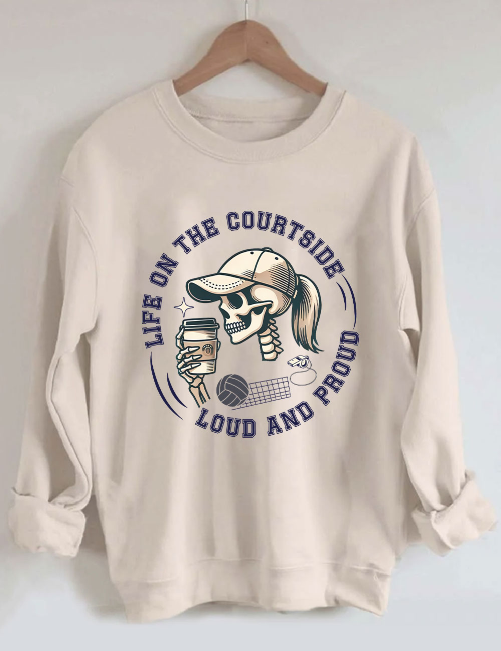 Proud Volleyball Mom Sweatshirt