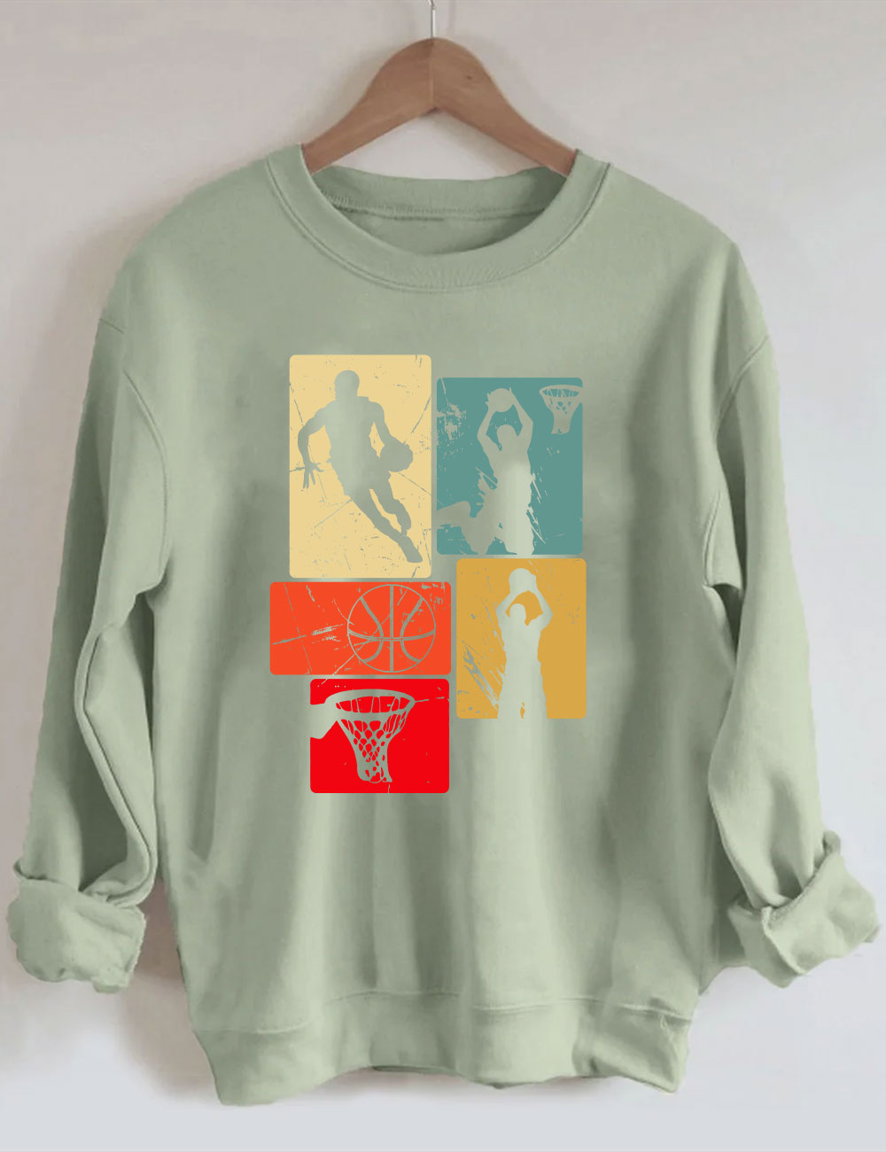 Retro Basketball Sweatshirt