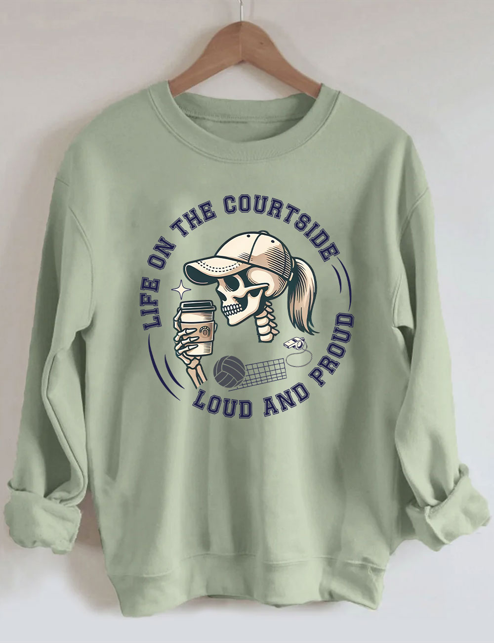 Proud Volleyball Mom Sweatshirt