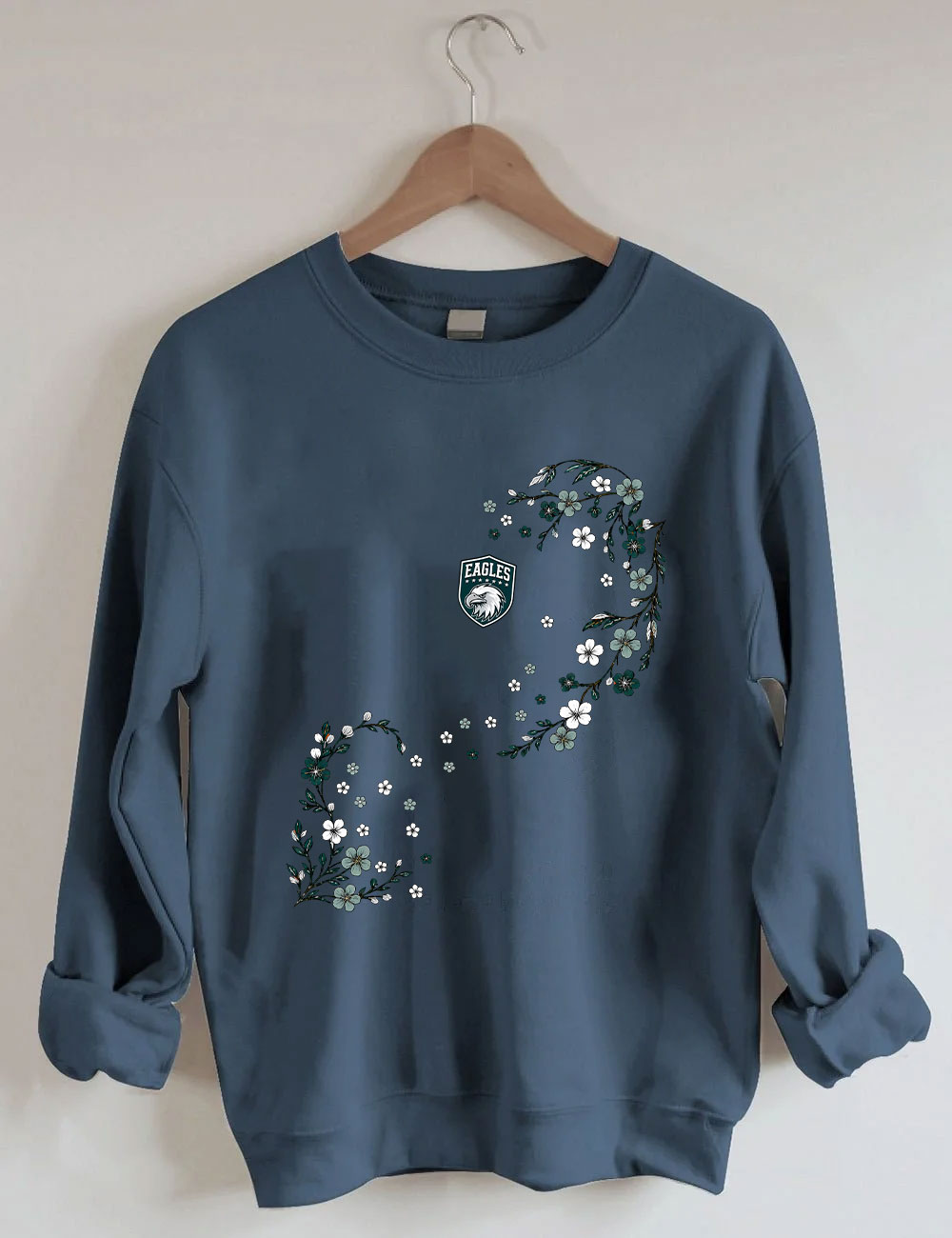 Eagles Floral Football Sweatshirt
