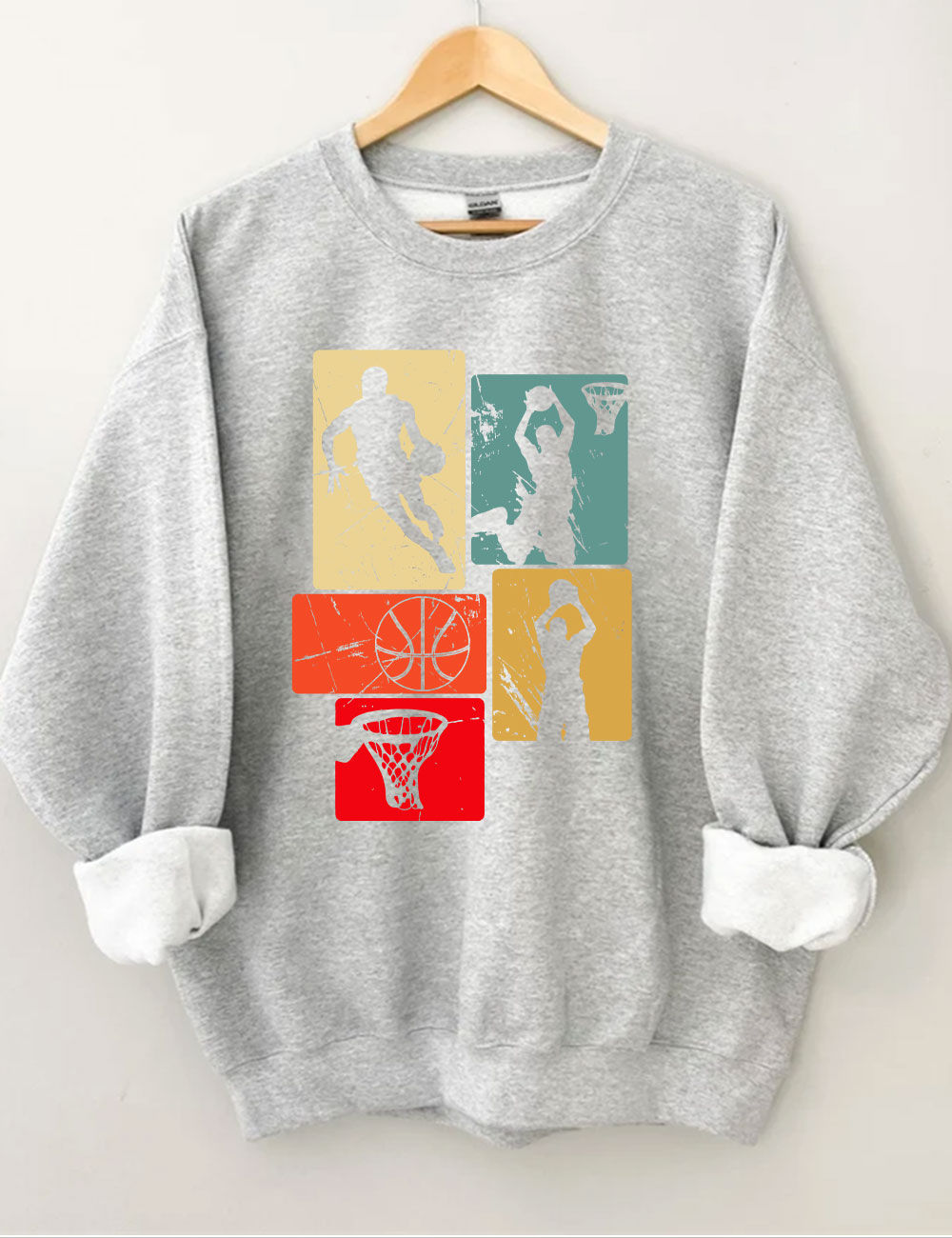 Retro Basketball Sweatshirt