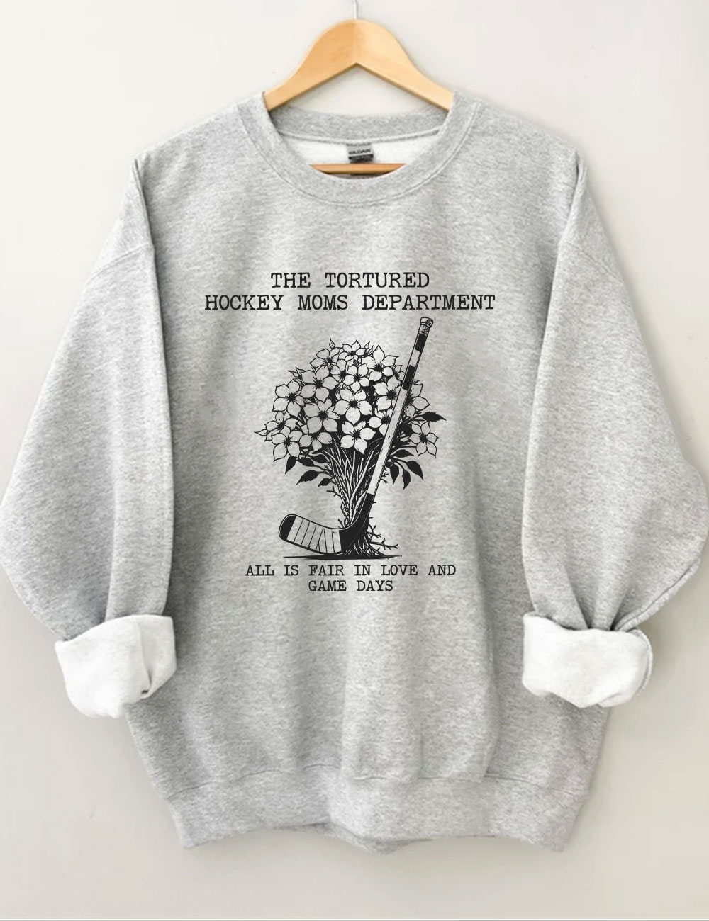 Tortured Hockey Moms Department Sweatshirt