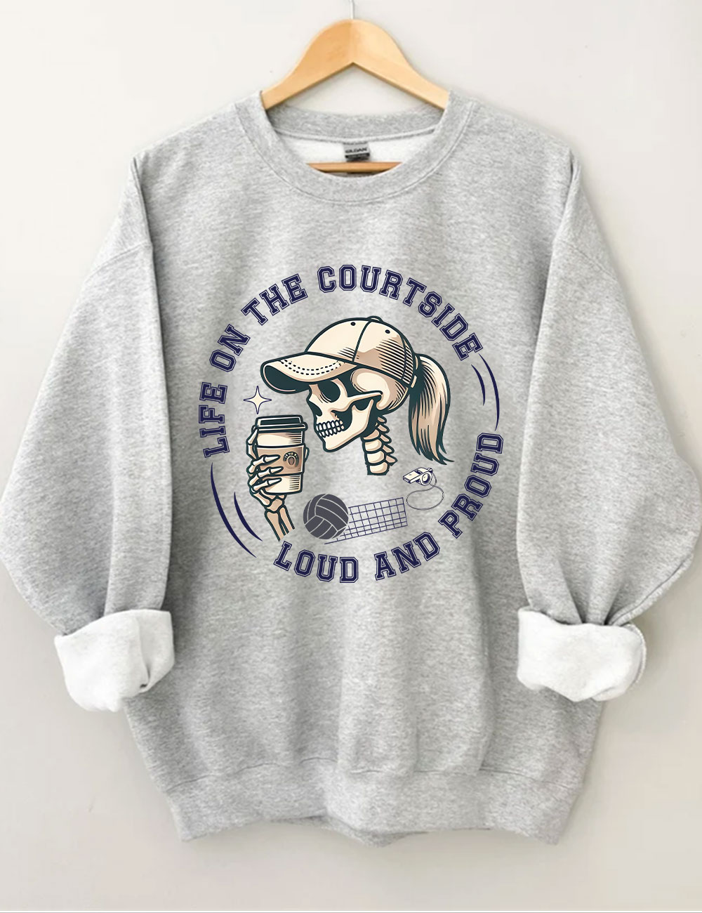 Proud Volleyball Mom Sweatshirt