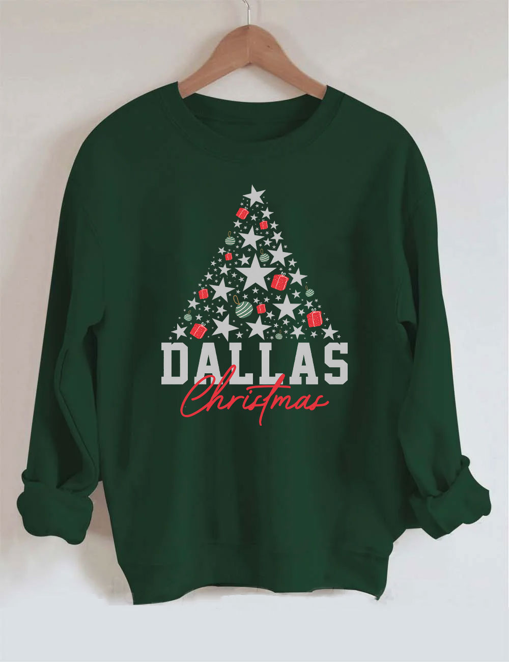 Dallas Cowboys Christmas Tree Football Sweatshirt