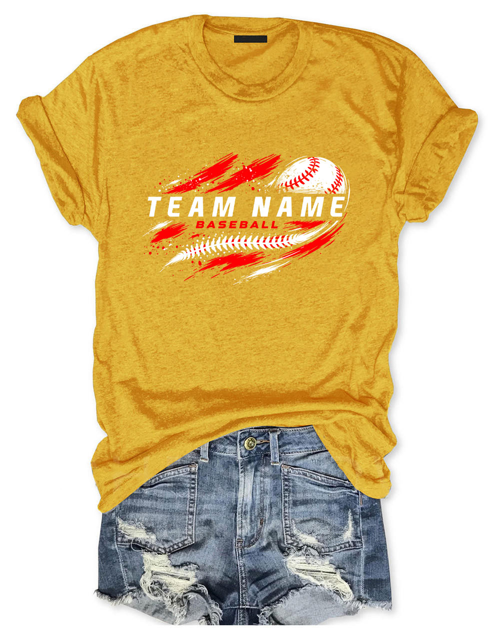 Custom Team Name Baseball T-Shirt