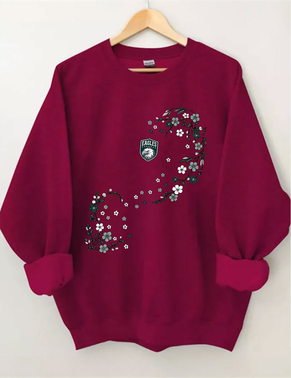 Eagles Floral Football Sweatshirt