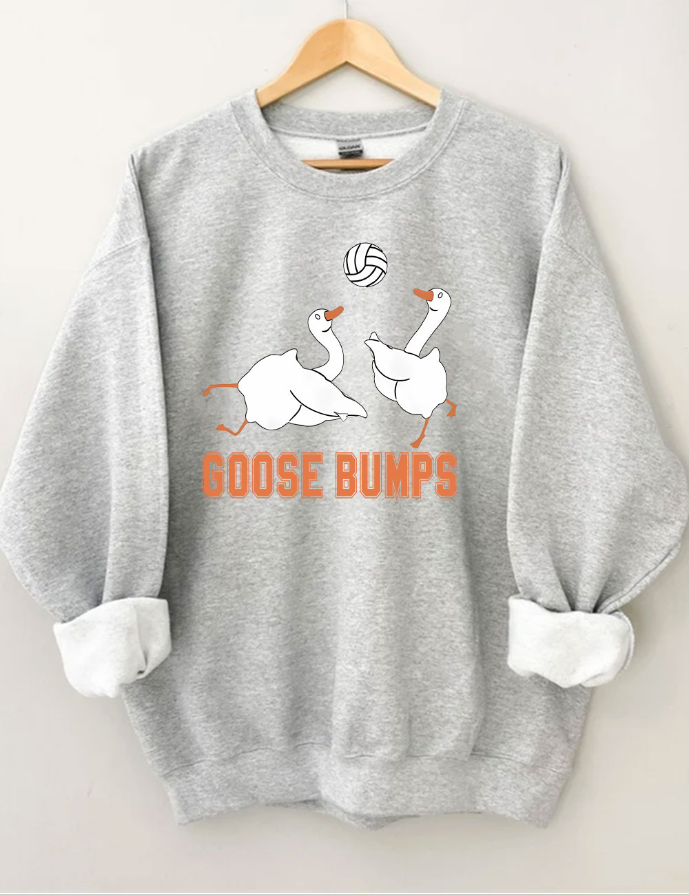 Goose Bumps Funny Volleyball Sweatshirt