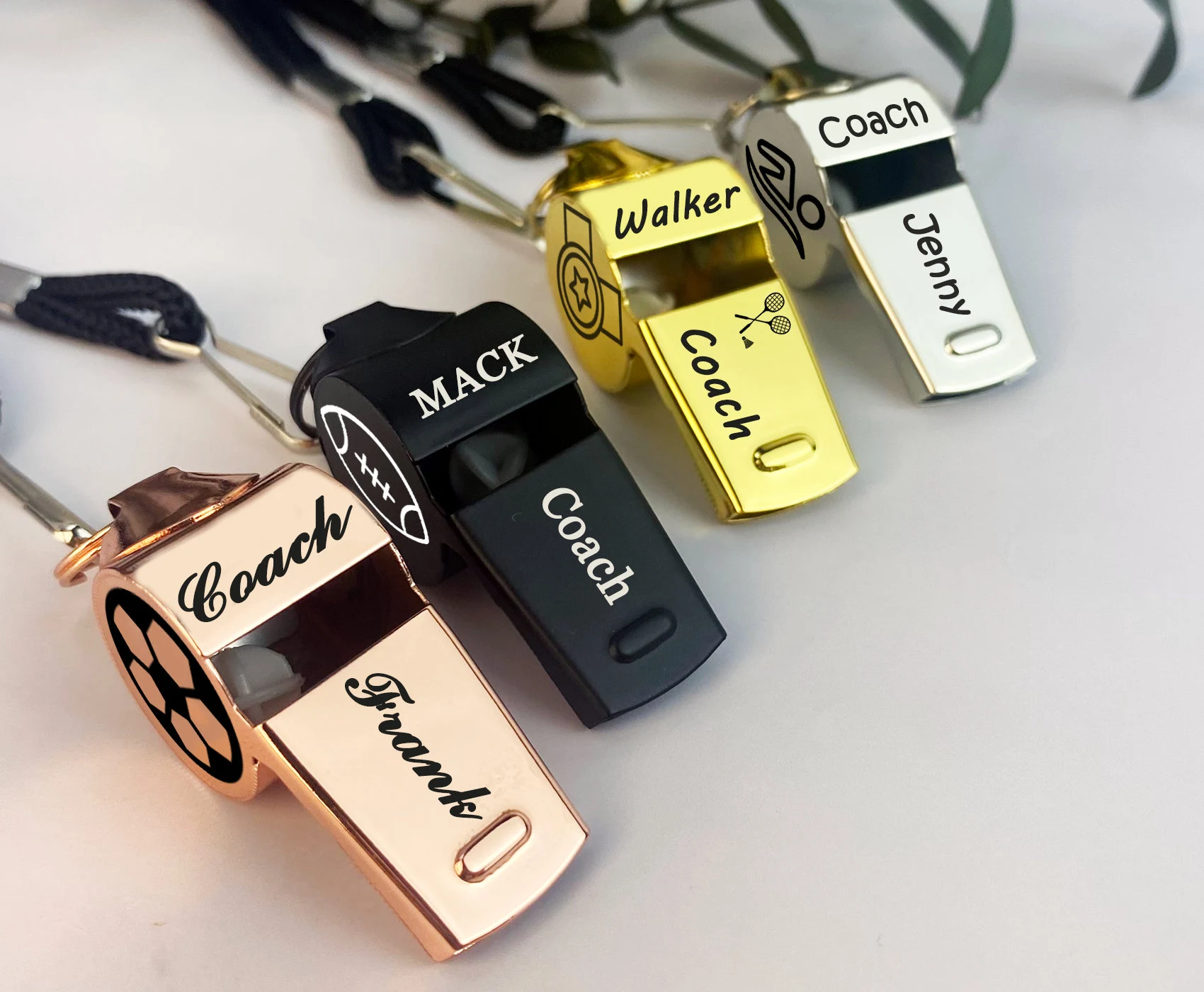 Personalized Whistle Necklace