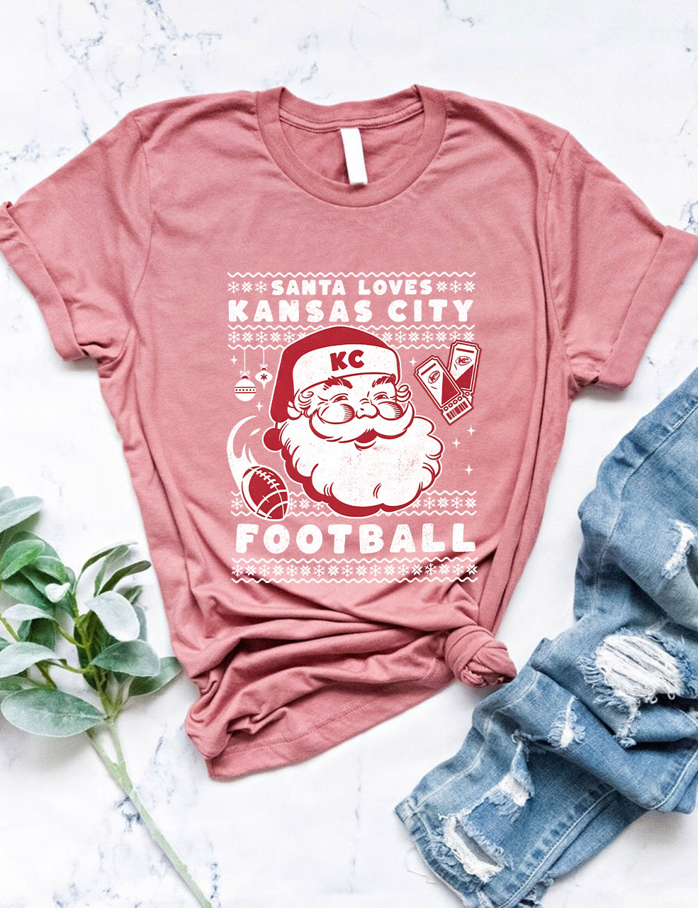 Christmas Kansas City Football T-Shirt
