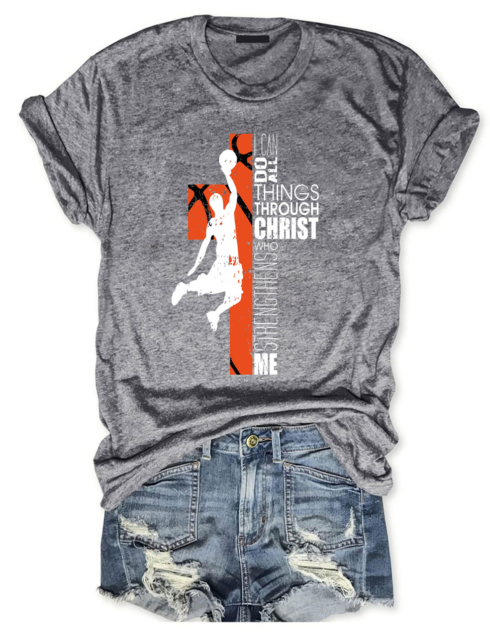 Christian Basketball Boys Girls T-shirt