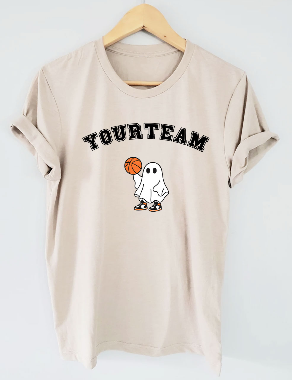 Custom Ghost Basketball Funny T-shirt