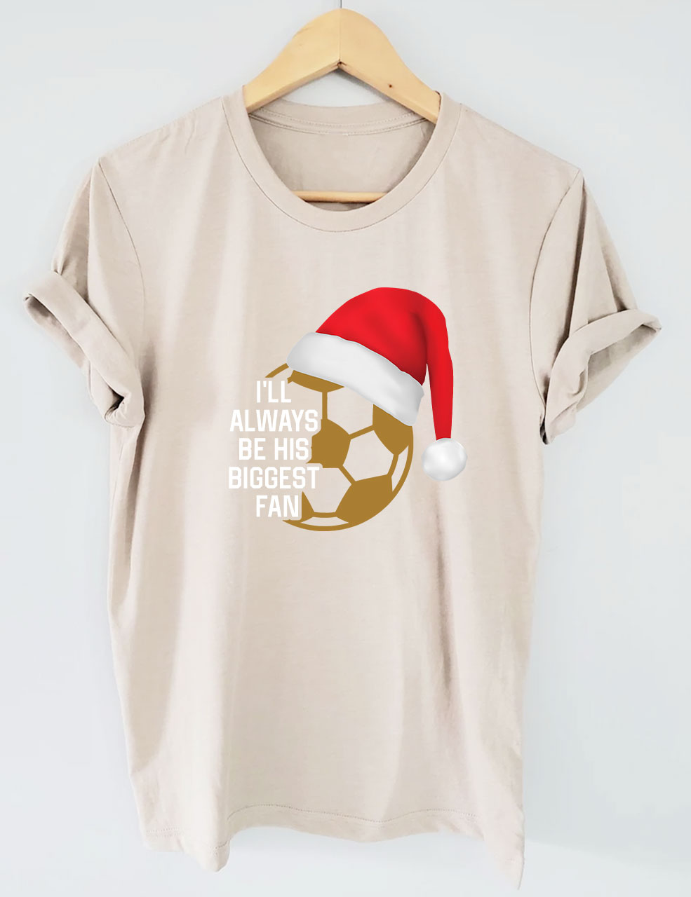 Custom Christmas Santa Soccer Funny T-shirt