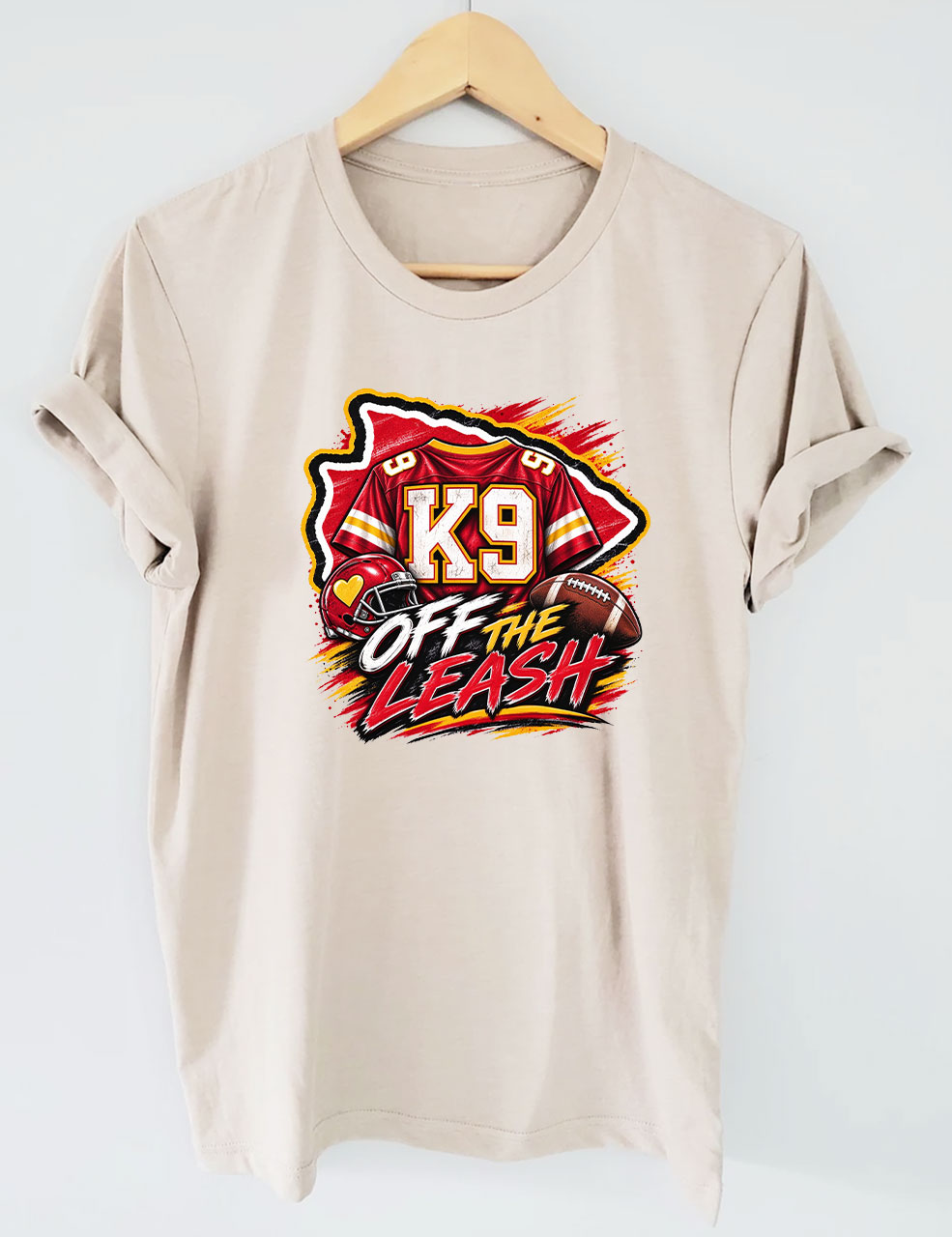 K9 Walker Kansas City Football T-Shirt