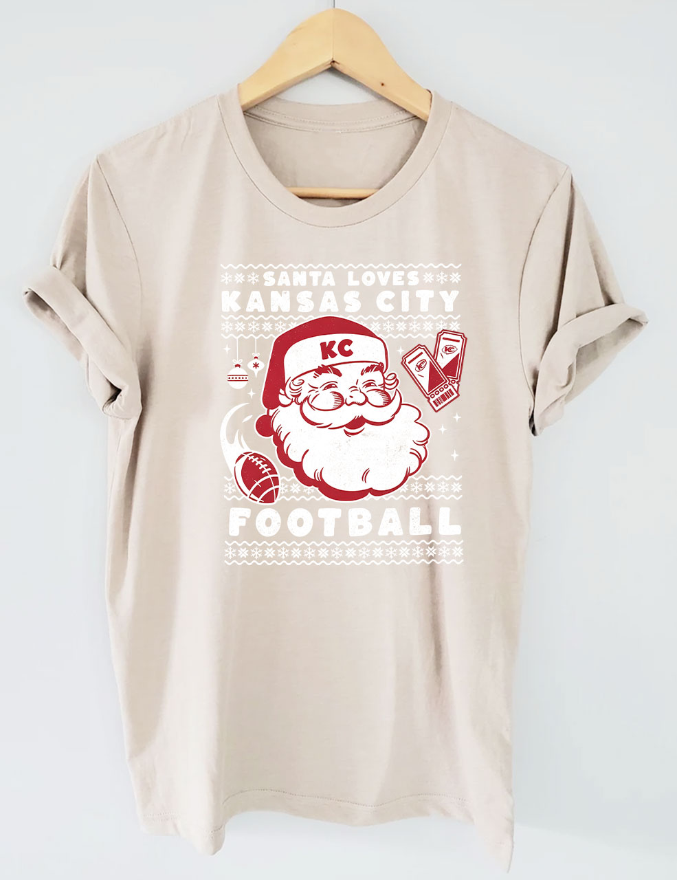 Christmas Kansas City Football T-Shirt