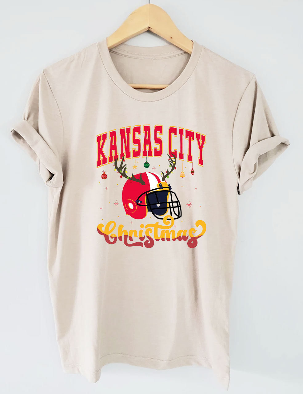Kansas City Christmas Football T-Shirt