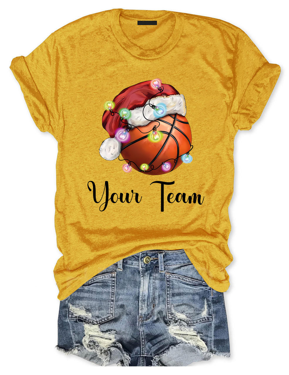 Christmas Custom Basketball T-shirt