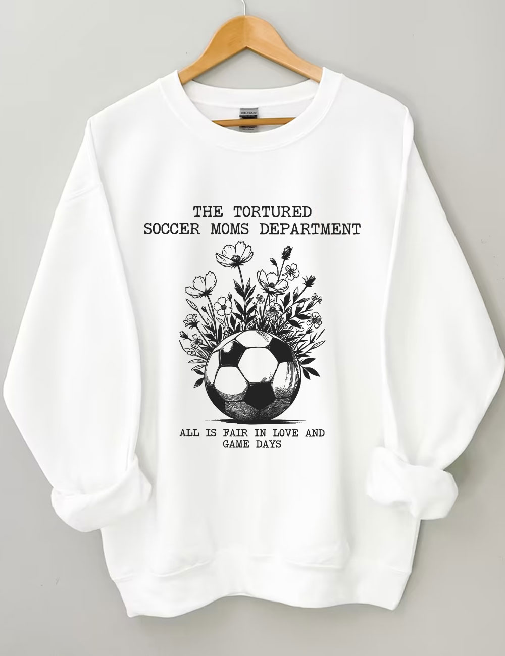 Tortured Soccer Moms Department Sweatshirt