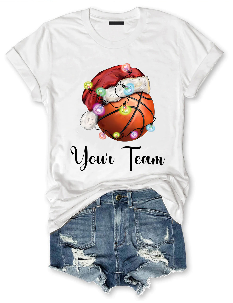 Christmas Custom Basketball T-shirt