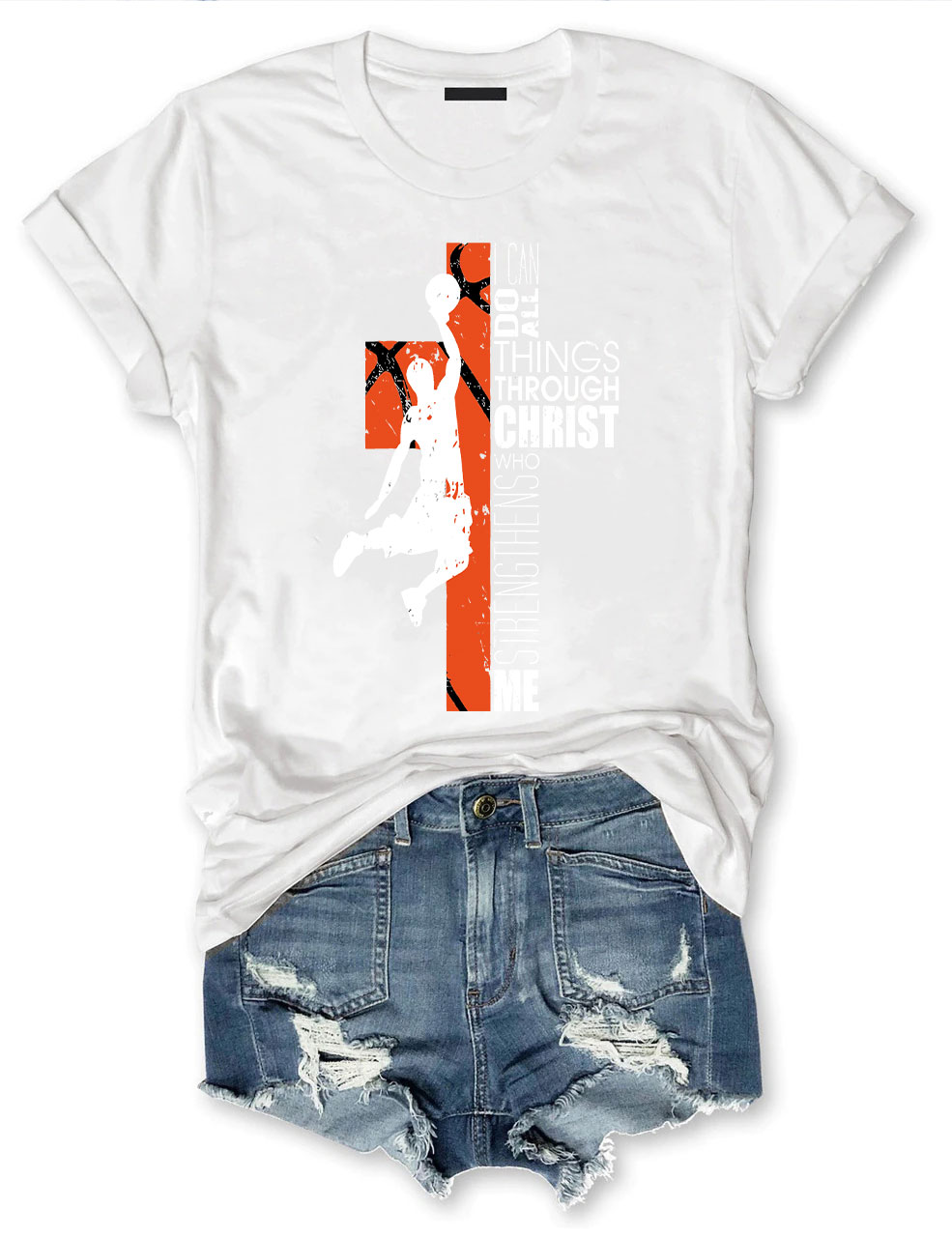 Christian Basketball Boys Girls T-shirt
