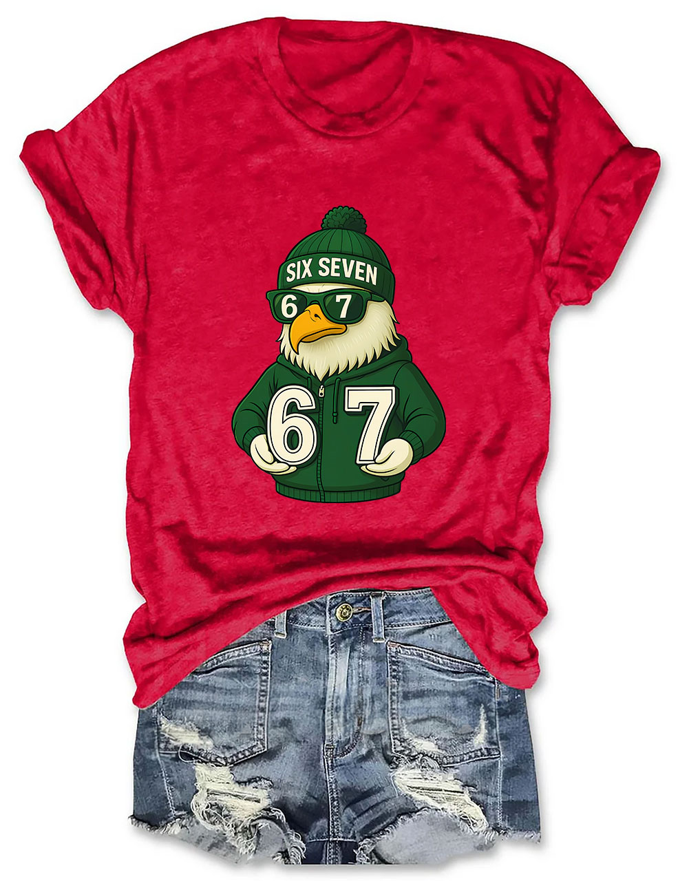 Eagle 67 Six Seven Football T-Shirt