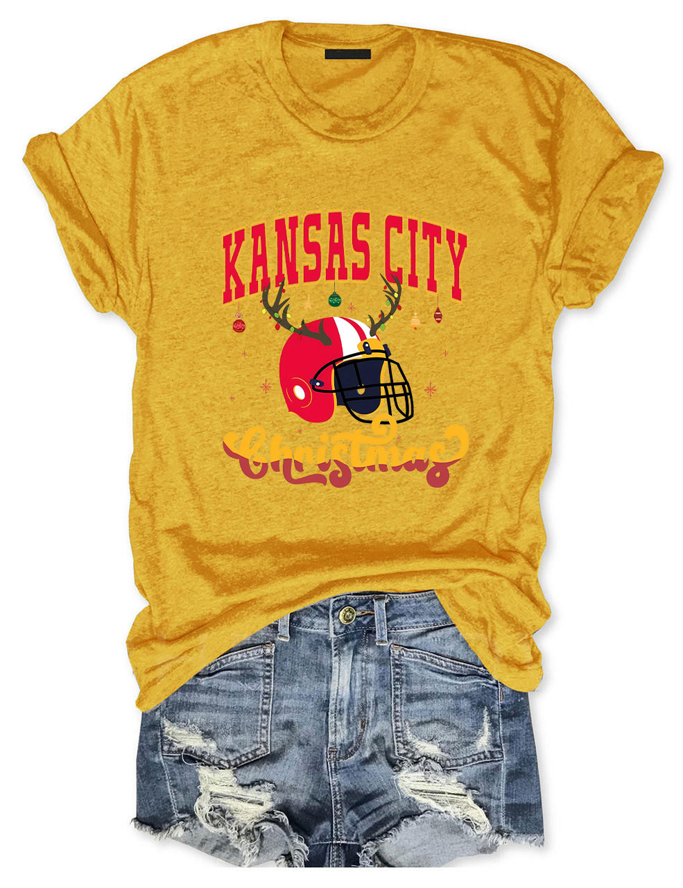 Kansas City Christmas Football T-Shirt