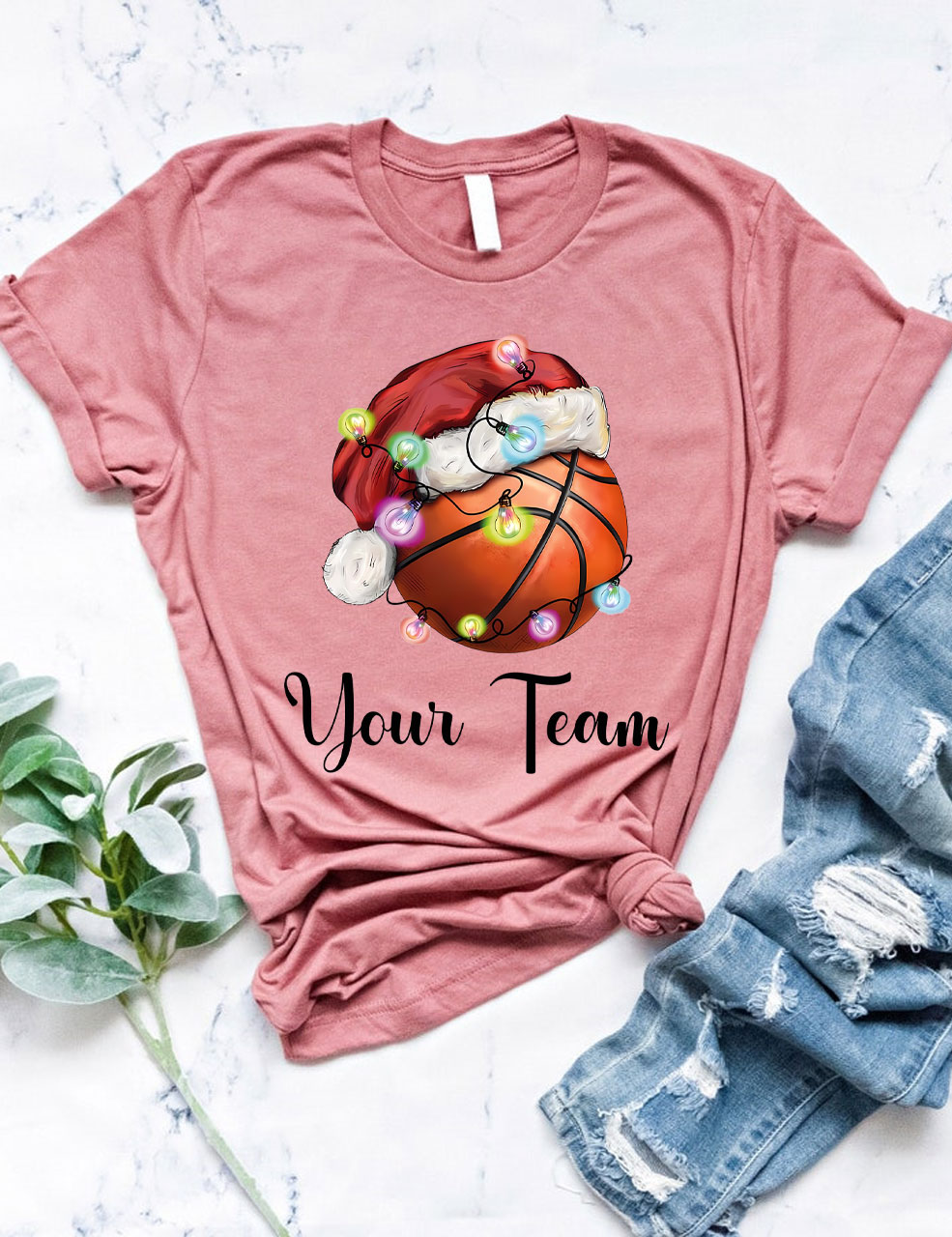 Christmas Custom Basketball T-shirt