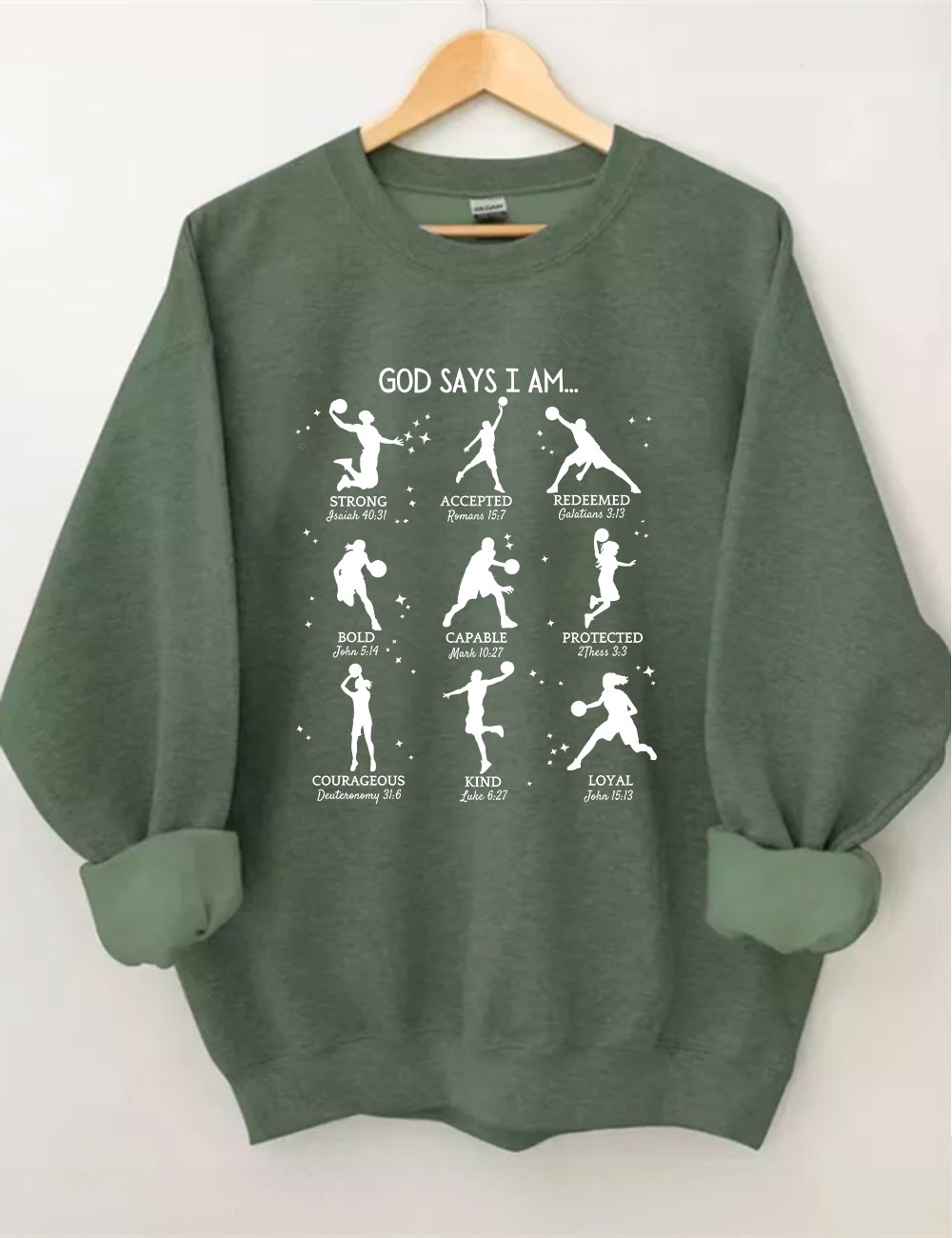 God Says I am Basketball Sweatshirt