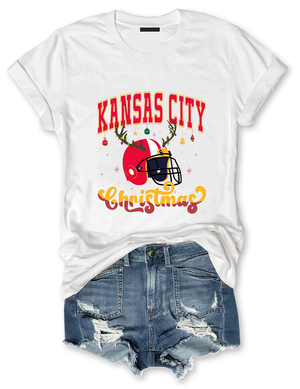 Kansas City Christmas Football T-Shirt