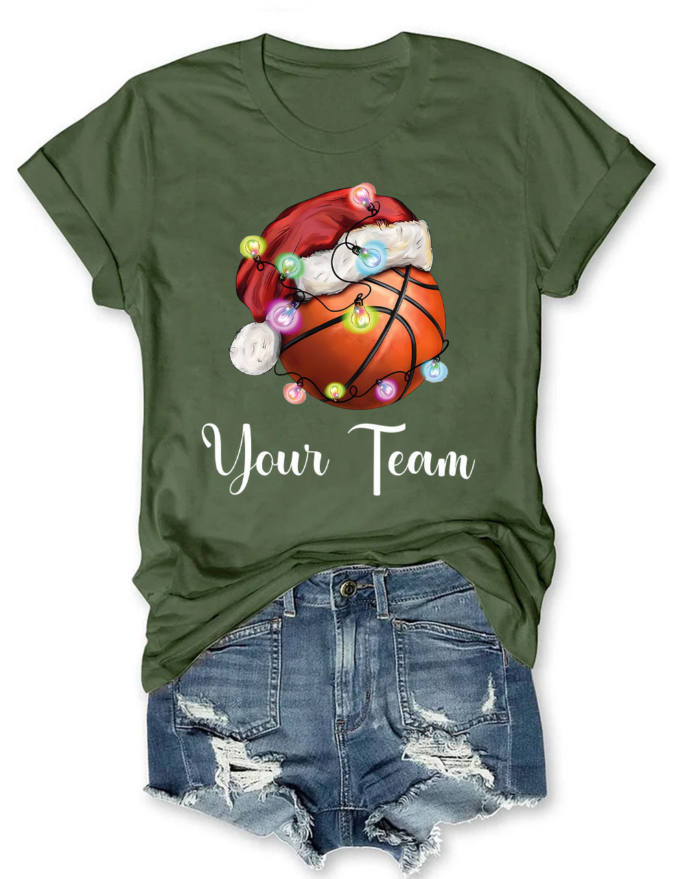Christmas Custom Basketball T-shirt