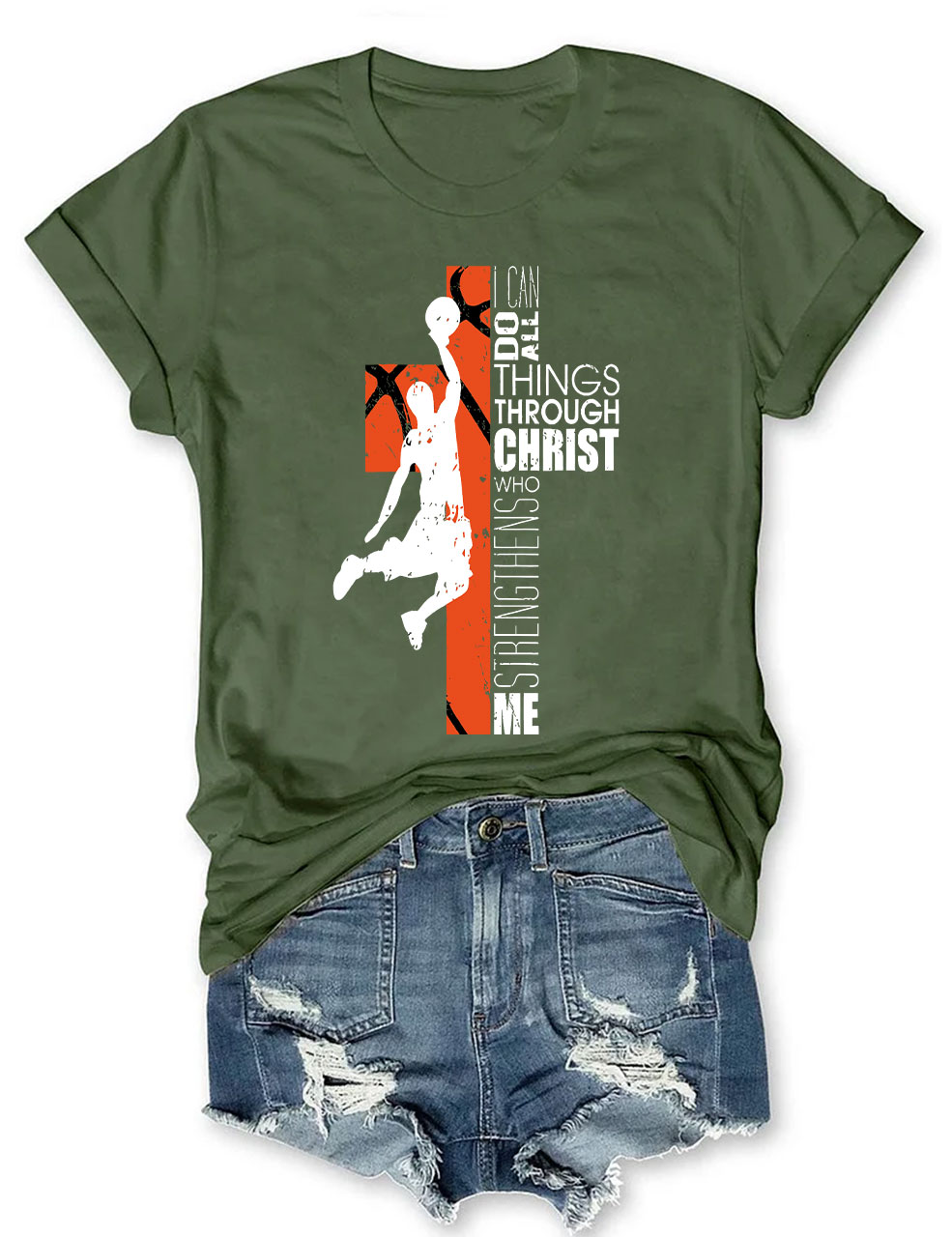 Christian Basketball Boys Girls T-shirt