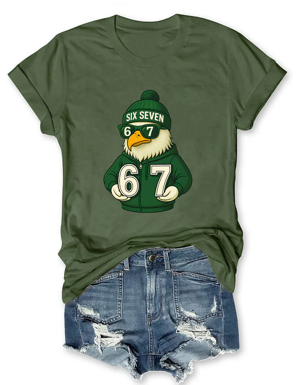 Eagle 67 Six Seven Football T-Shirt